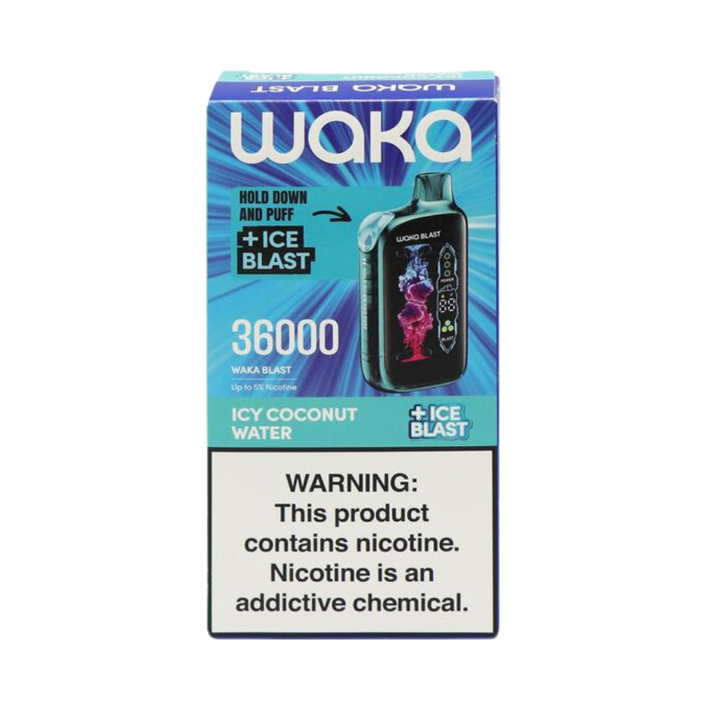 Pod Descartável Waka + Ice Blast - 36.000 Puffs - Vapor Gringo!