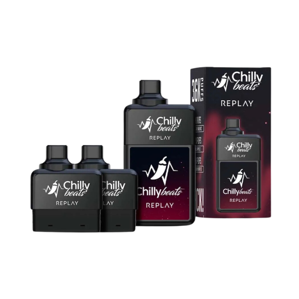 pod descartável 36000 puffs - Pod Descartável Chilly Beats Replay - 36.000 Puffs - Berries Watermelon Ice + Double Apple Ice + Watermelon Cherry Ice