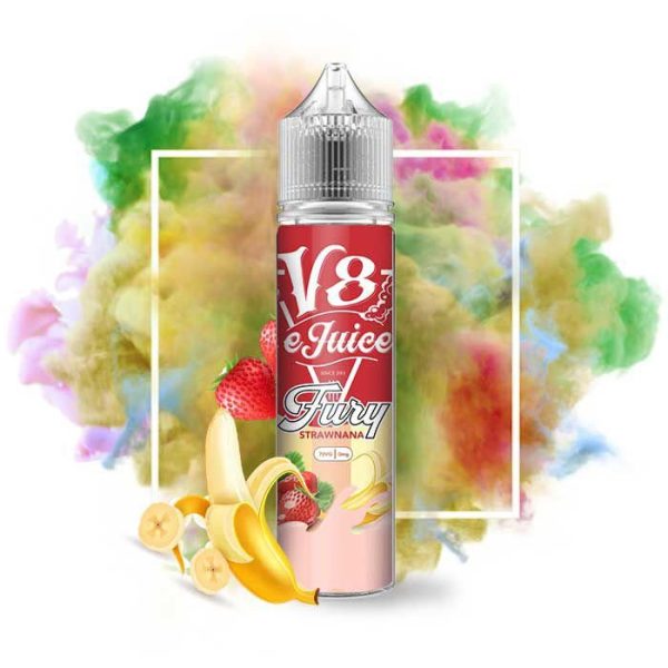 líquido frutado vape - Líquido V8 E-Juice - Fury - Strawnana