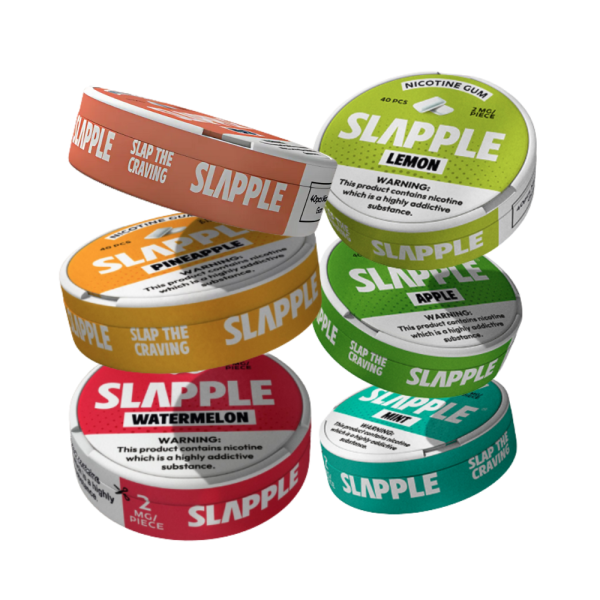 chiclete de nicotina - Slapple Nicotine Gum - Chiclete de Nicotina (40 unidades)