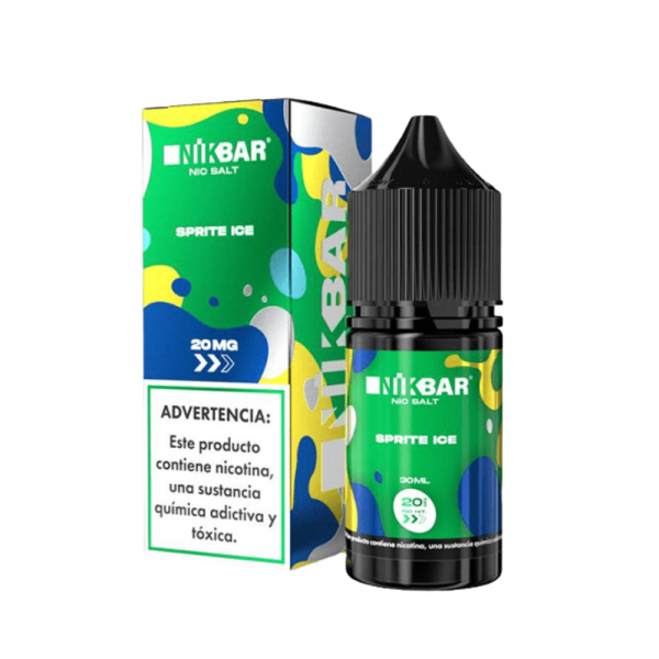 líquido salt nic - Líquido Nikbar Salt - Sprite Ice