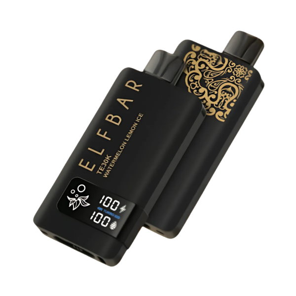 pod descartável - Pod Descartável Elf Bar TE30K - Black Gold Edition- 30.000 Puffs