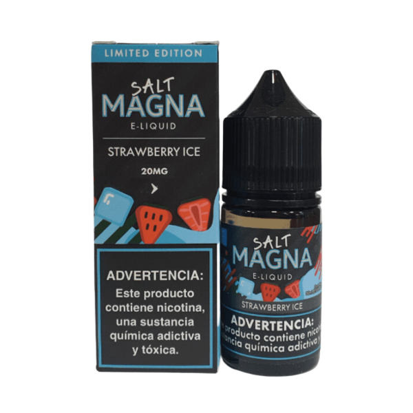 líquido salt - Líquido Magna e-Liquid Salt - Strawberry Ice - Edição Limitada