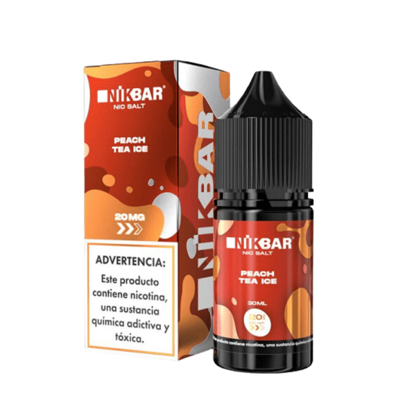 líquido salt nic - Líquido Nikbar Salt - Peach Tea Ice