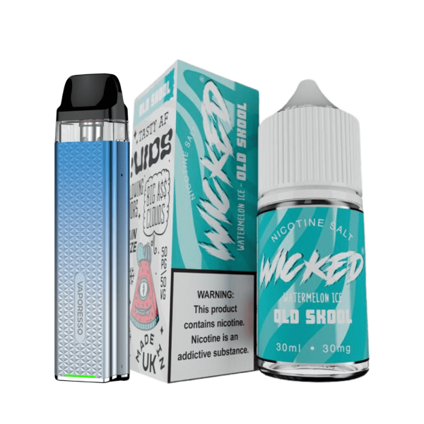 combo pod xros - Combo Pod Xros 3 Mini + Líquido Wicked Salt Watermelon Ice