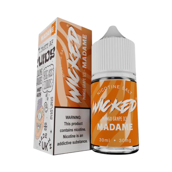 líquido nic salt - Líquido Wicked Salt - Mango Grape Ice - Madame