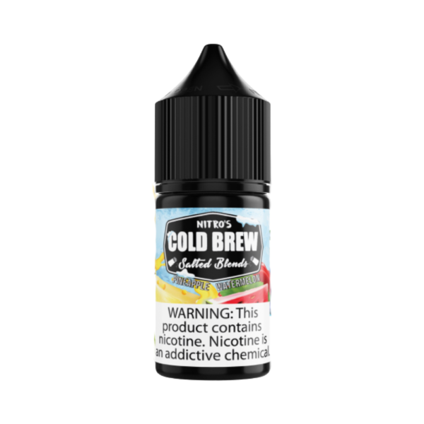 líquido nic salt frutado - Líquido Nitro's Cold Brew Salt - Salted Blends - Pineapple Watermelon