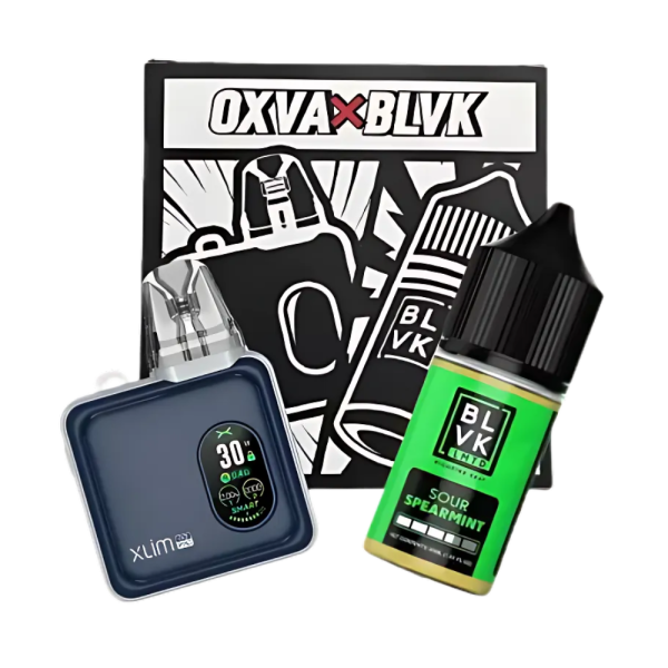 kit pod system - Kit Pod System Xlim SQ Pro + Juice Sour Spearmint BLVK - OXVA x BLVK