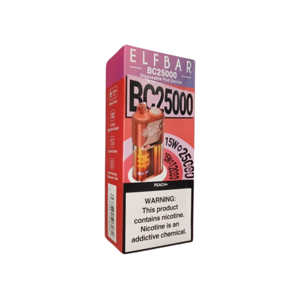 pod descartável 25000 puffs - Pod Descartável Elf Bar BC25000 - 25.000 puffs - Peach +