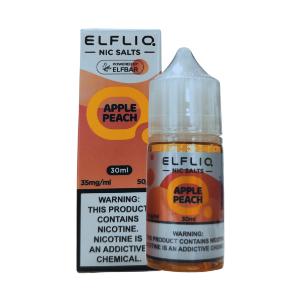 líquido nic salt - Líquido Elf Liq Salt - Elf Bar - Apple Peach