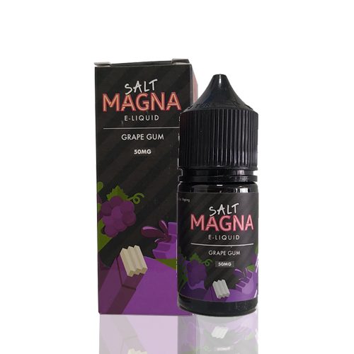 líquido salt frutado - Líquido Magna e-Liquid Salt - Grape Gum - Fusion